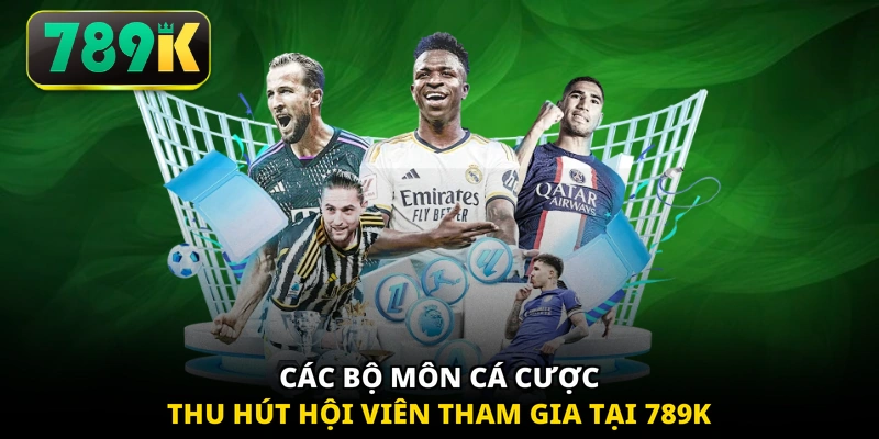 Các bộ môn cá cược thu hút hội viên tham gia tại 789K