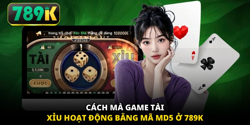 Cách mà game Tài Xỉu hoạt động bằng mã MD5 ở 789K
